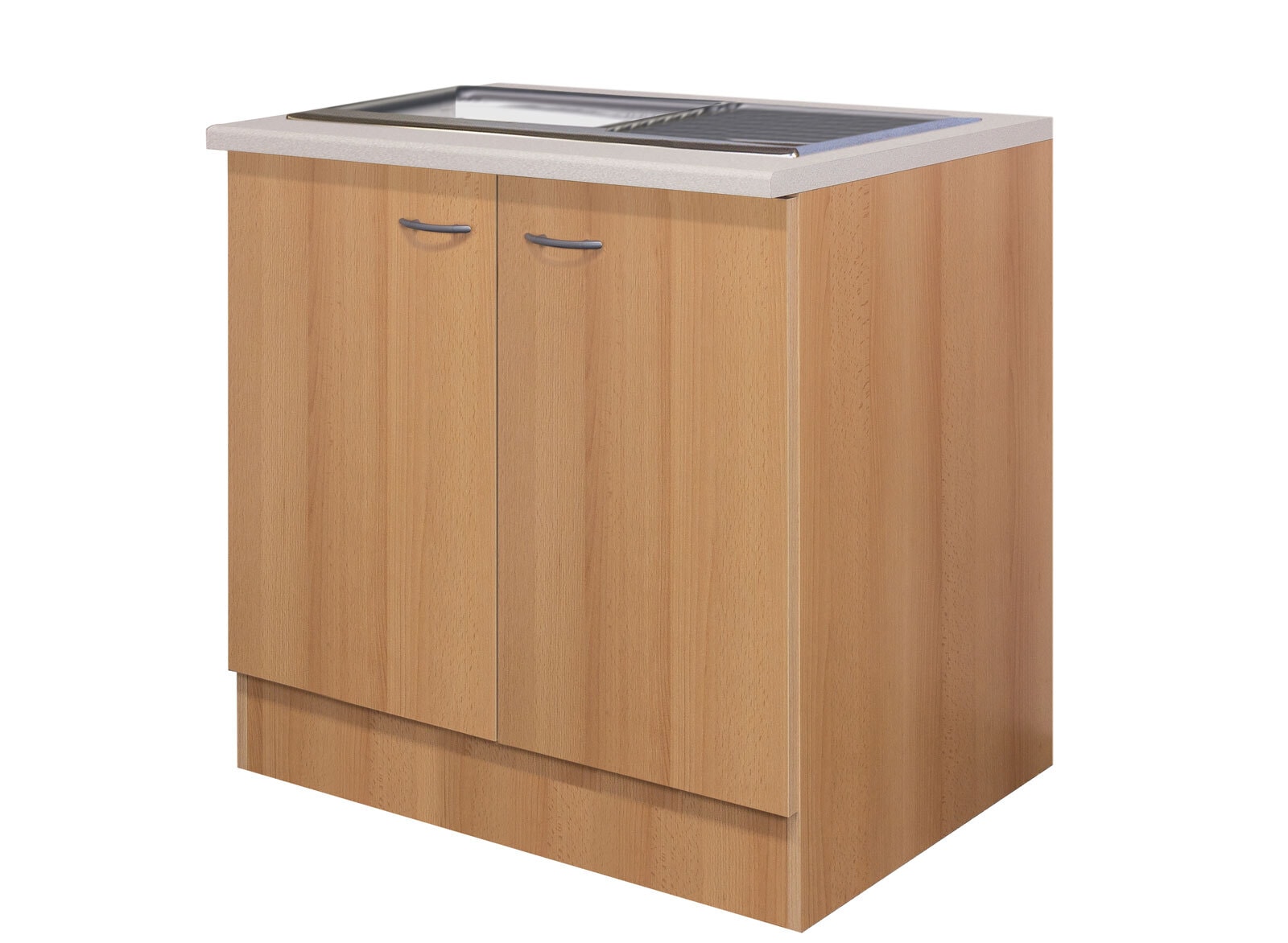 Spülenunterschrank Nano Braun 100 x 85 x 60 cm