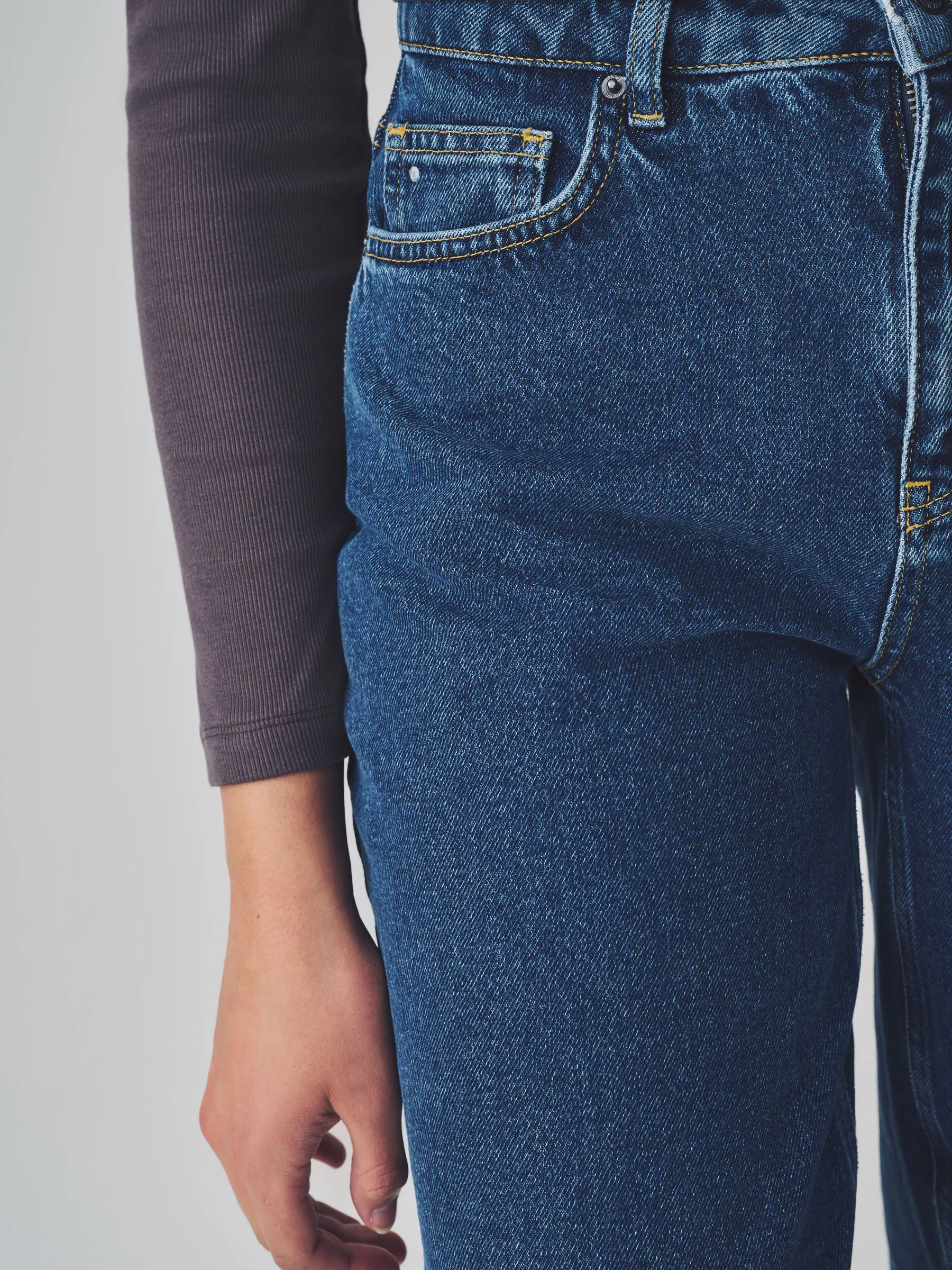 VERO MODA Barrel Fit 100% katoenen Jeans met Hoge taille