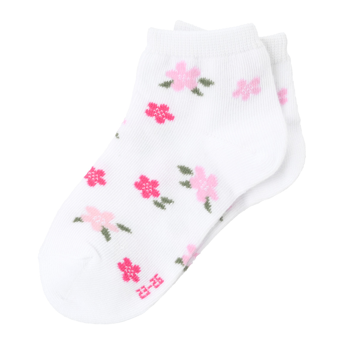 Topolino 3 Paar Mädchen Sneaker-Socken im Set rosa / weiss / beere