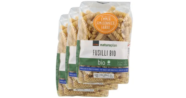 Naturaplan Bio Fusilli Emmer 3x400g