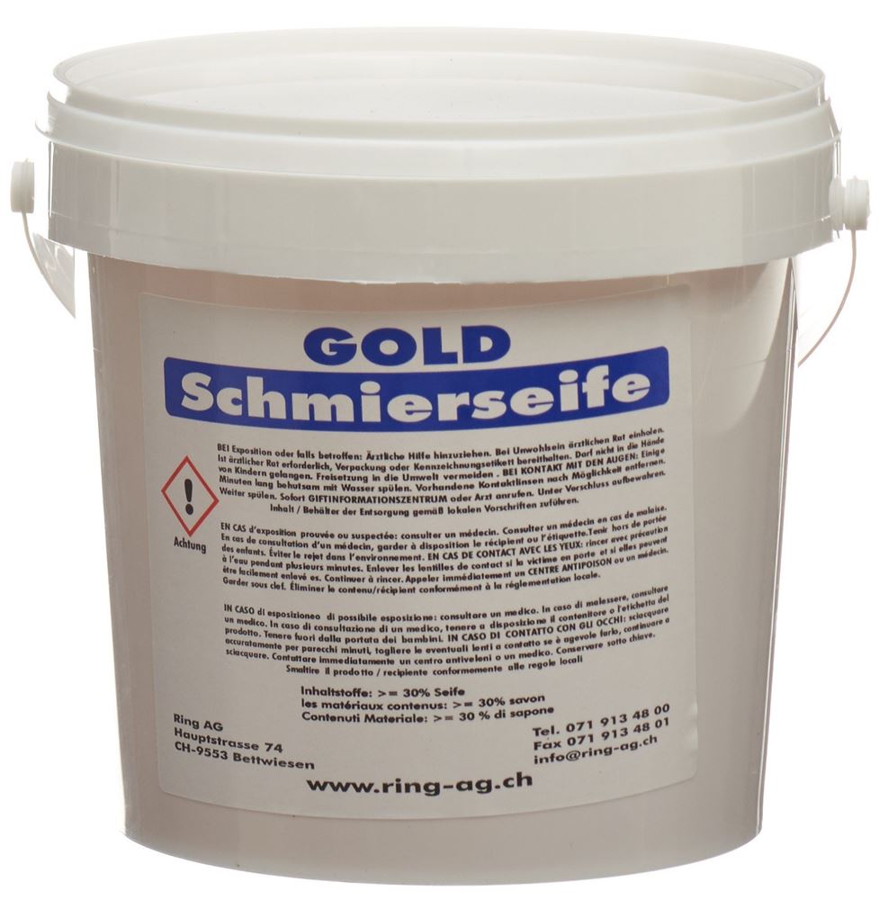 GOLD Schmierseife<br>1 kg, Kessel, fest