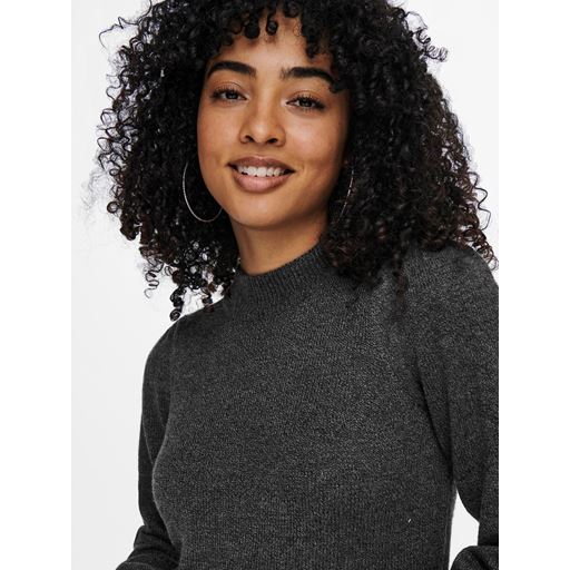 JDY Rue Strikkjole, Dark Grey Melange, M