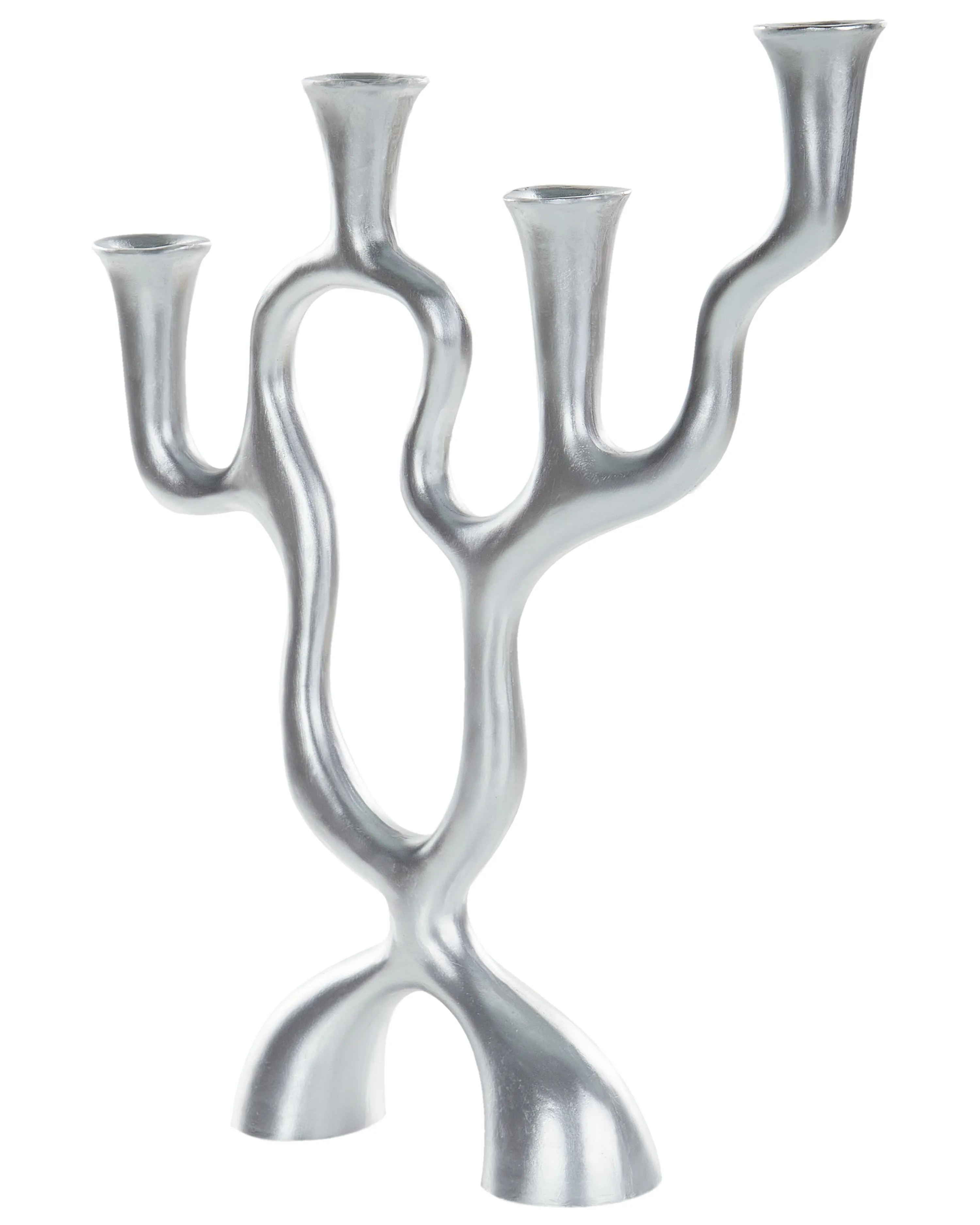 Kaarshouder FAMOES Metaal 41 cm Zilver
