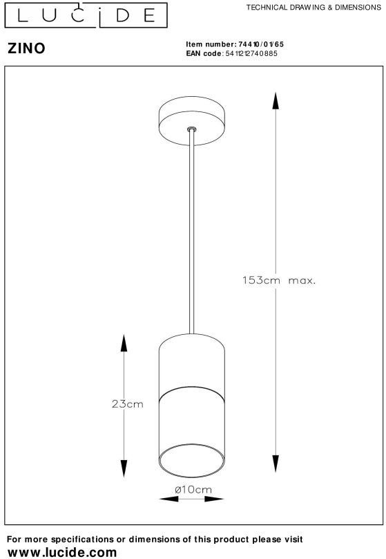 Lucide Zino Hanglamp
