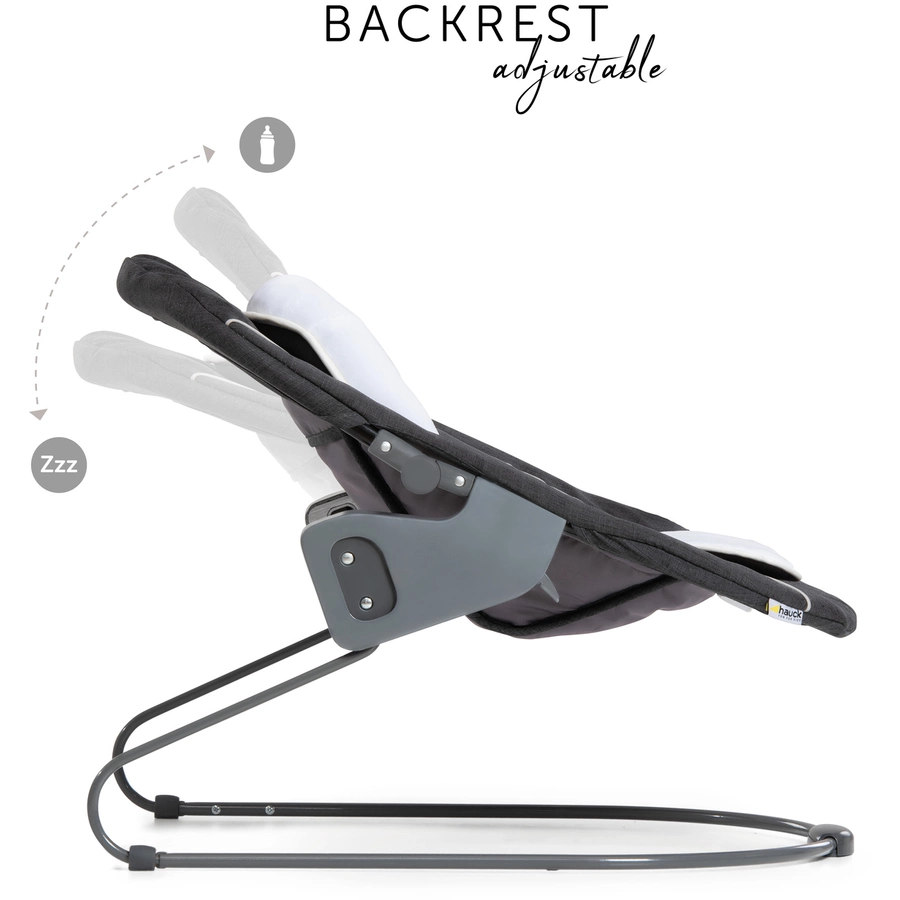hauck Babyaufsatz Alpha Bouncer 2in1 Deluxe Melange Grey