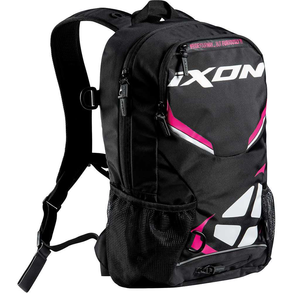 Ixon - Sac à dos R-Tension 23 Noir / Blanc / Fuchsia