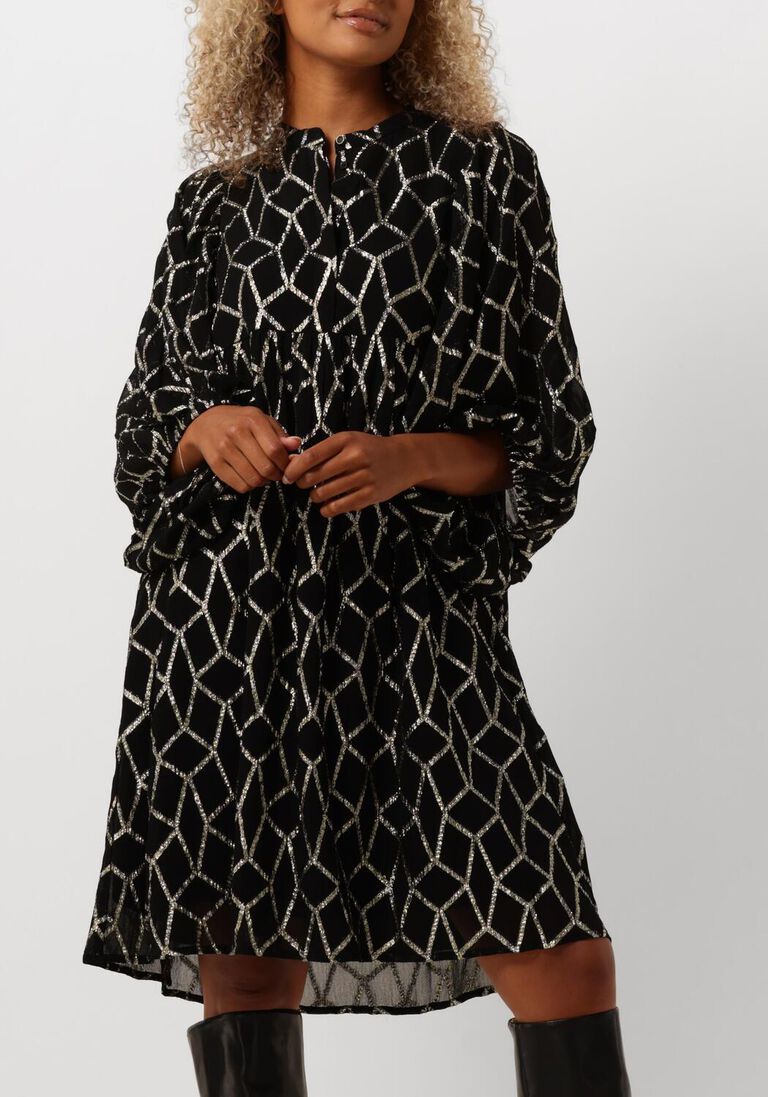 zwarte bruuns bazaar mini jurk scome sarina dress
