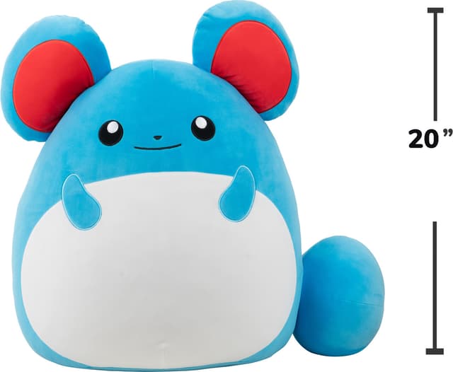 Squishmallows Pokemon bamse (Marill, L)