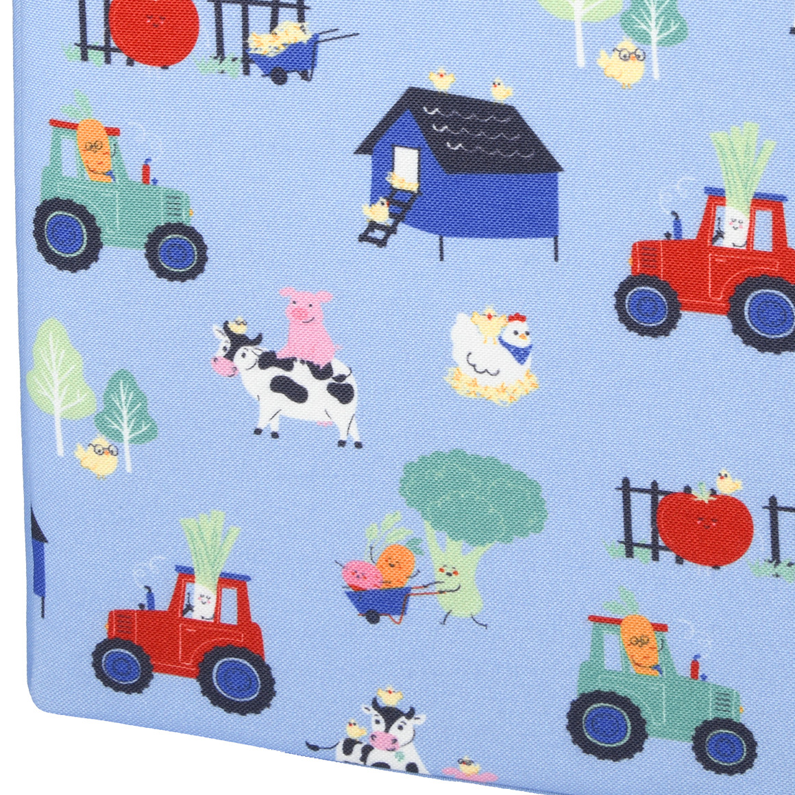 Topolino Große Aufbewahrungsbox mit bunten Motiven hellblau