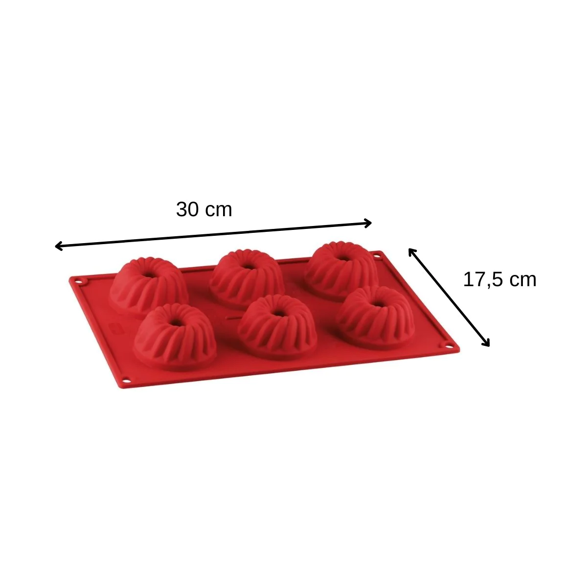 Moule à kougelhofs 6 empreintes Silicone Dr. Oetker
