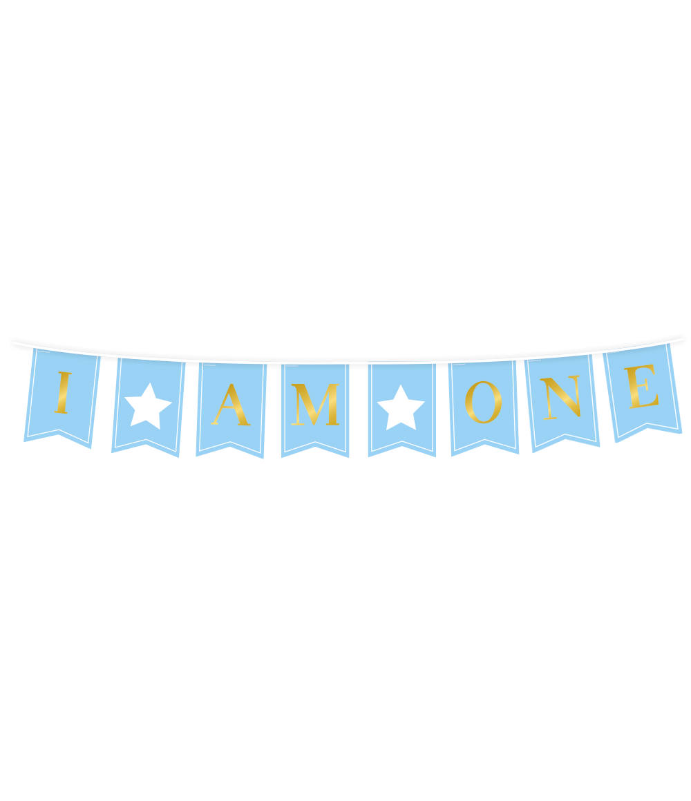 1 Jaar Banner Blauw