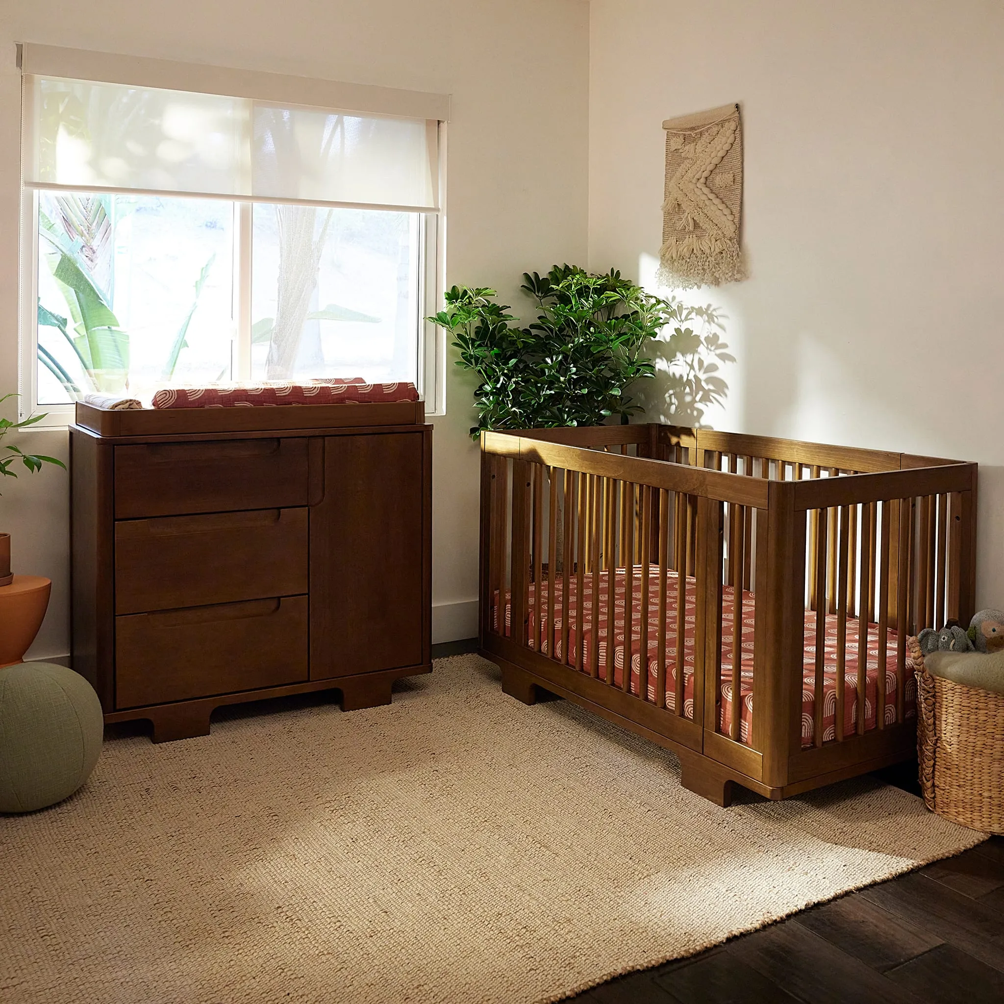 Babyletto Meuble à Langer 3-Tiroirs Yuzu - Naturel Noyer