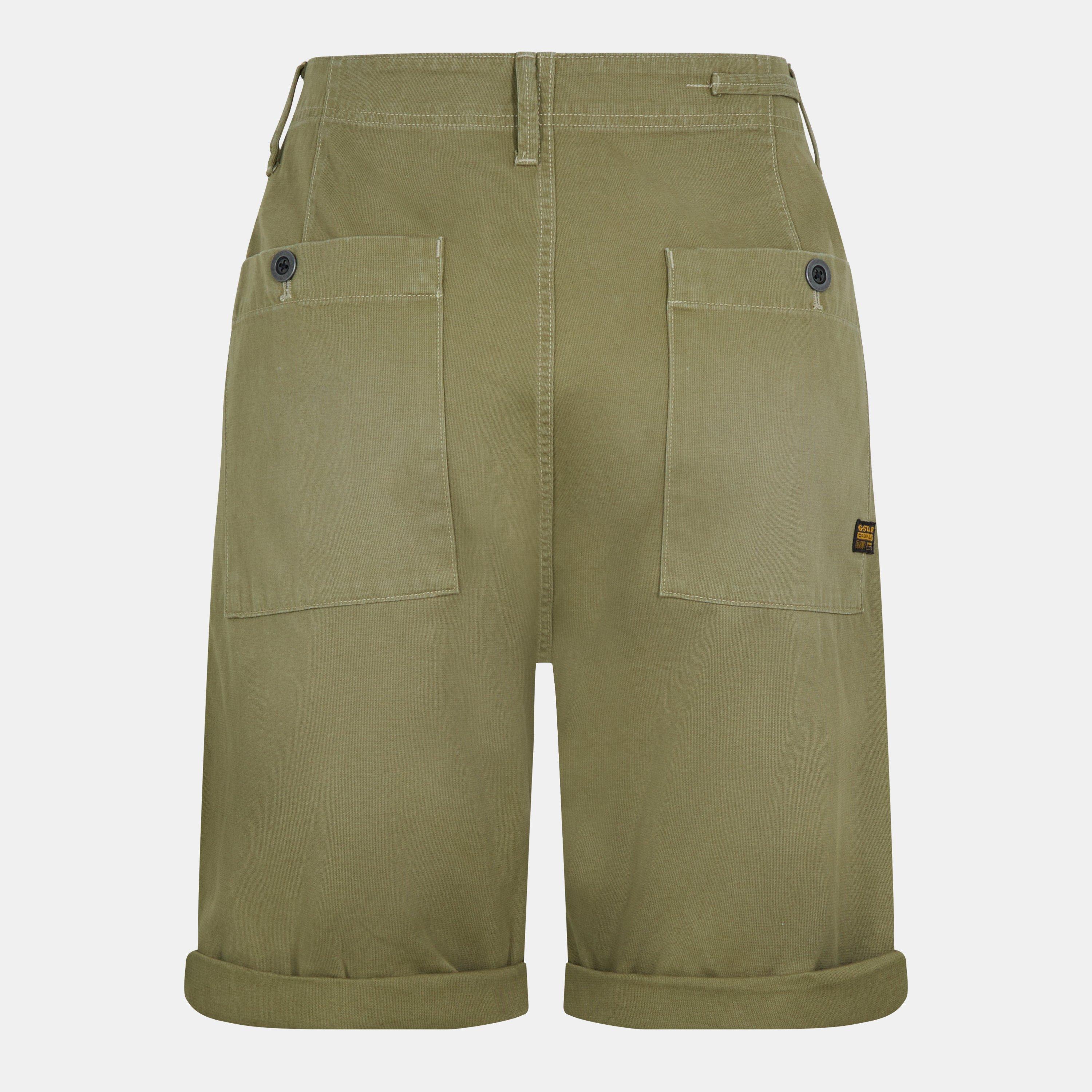 G Star Pleated Chino Shorts