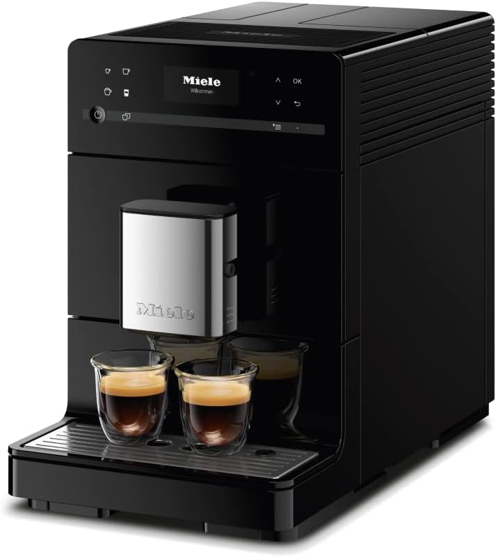 Miele CM 5310 Silence Stand Kaffeevollautomat / OneTouch for Two / Reinigungsprogramme / Kannenfunktion / cremiger Milchschaum / Obsidianschwarz (11525280)