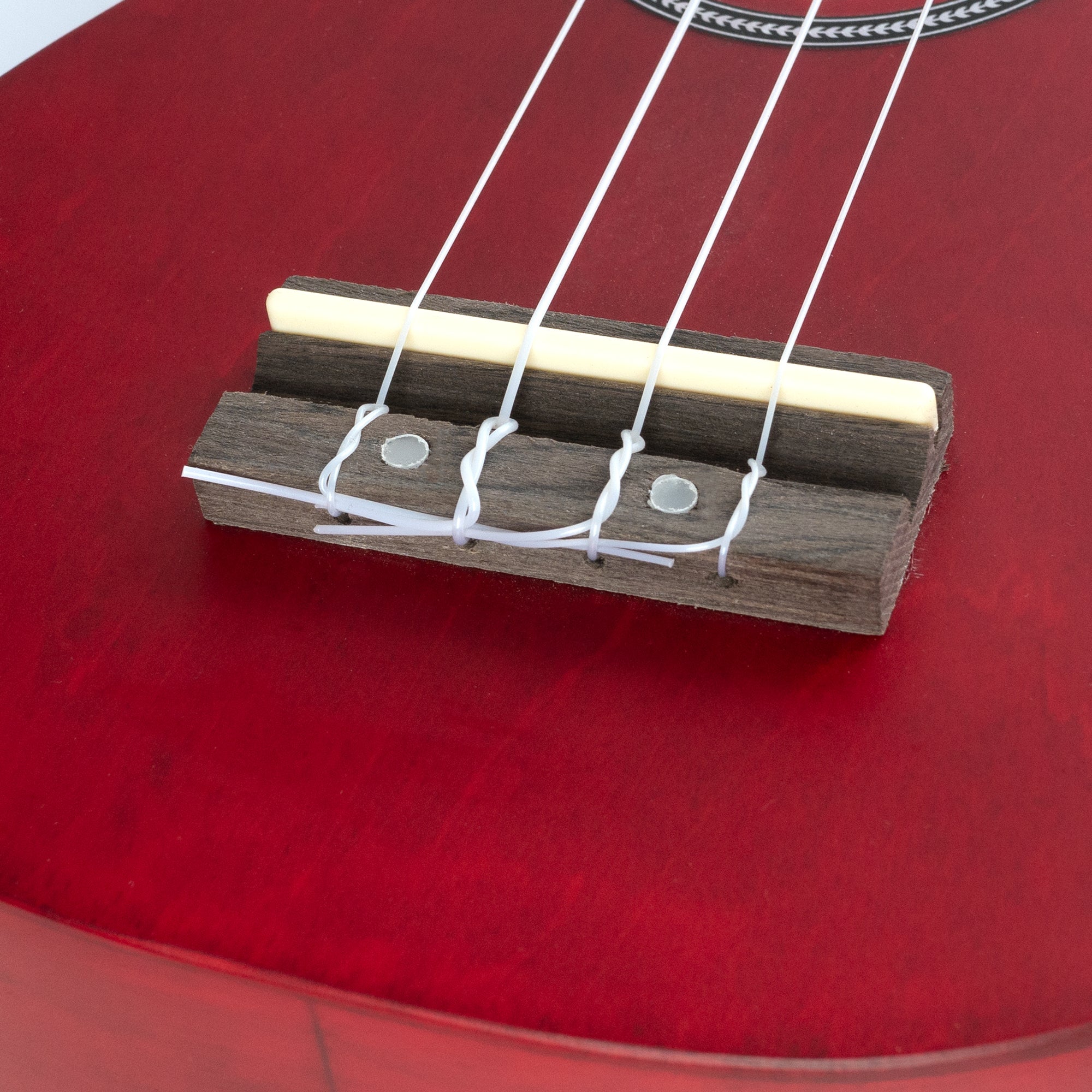 Cascha HH 3970 sopraan ukelele set rood (4-talig)