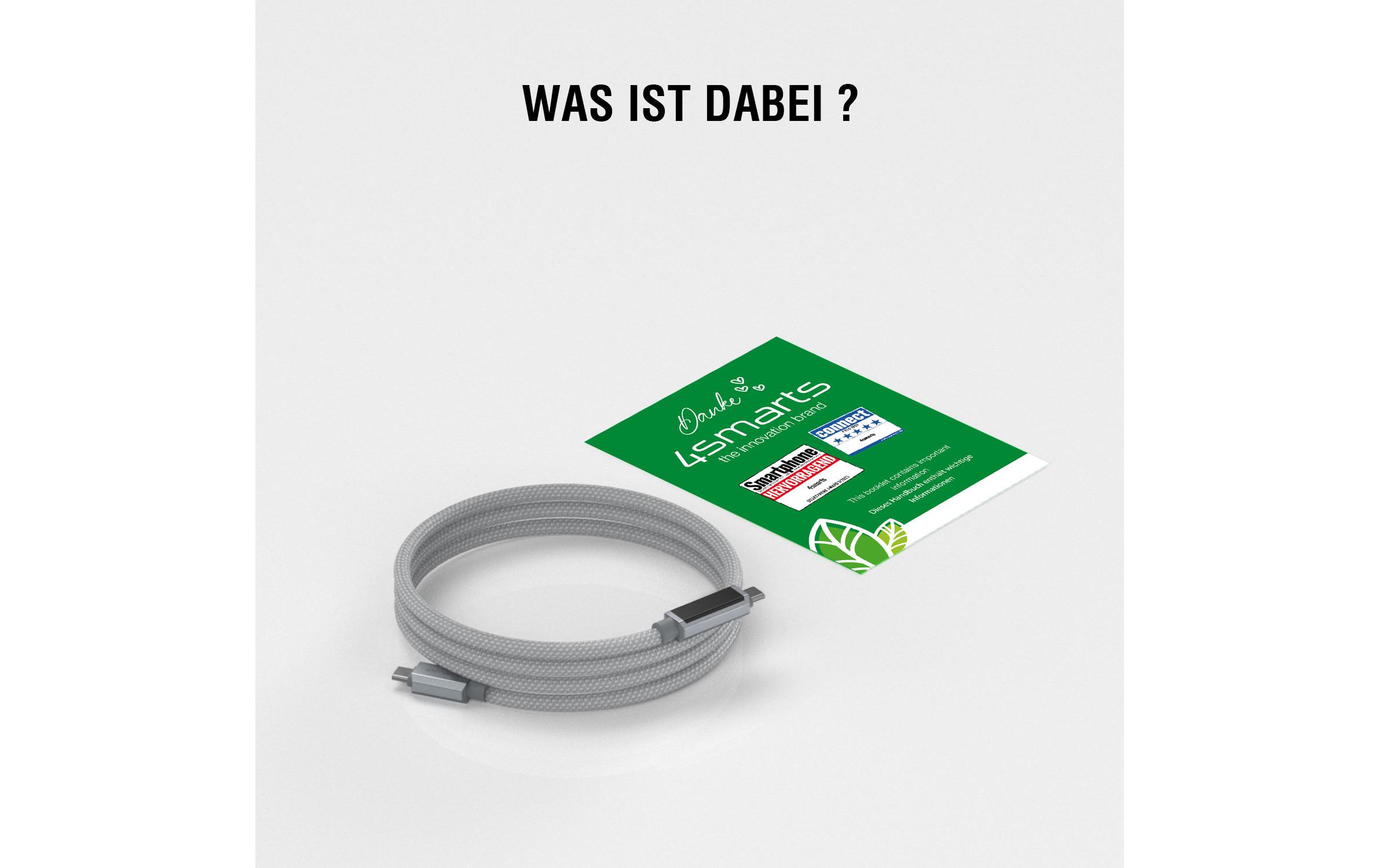 USB 2.0-Kabel USB-C DigitCord 100W USB C - USB C 1.5 mUSB-C auf USB-C Lade- und Datenkabel