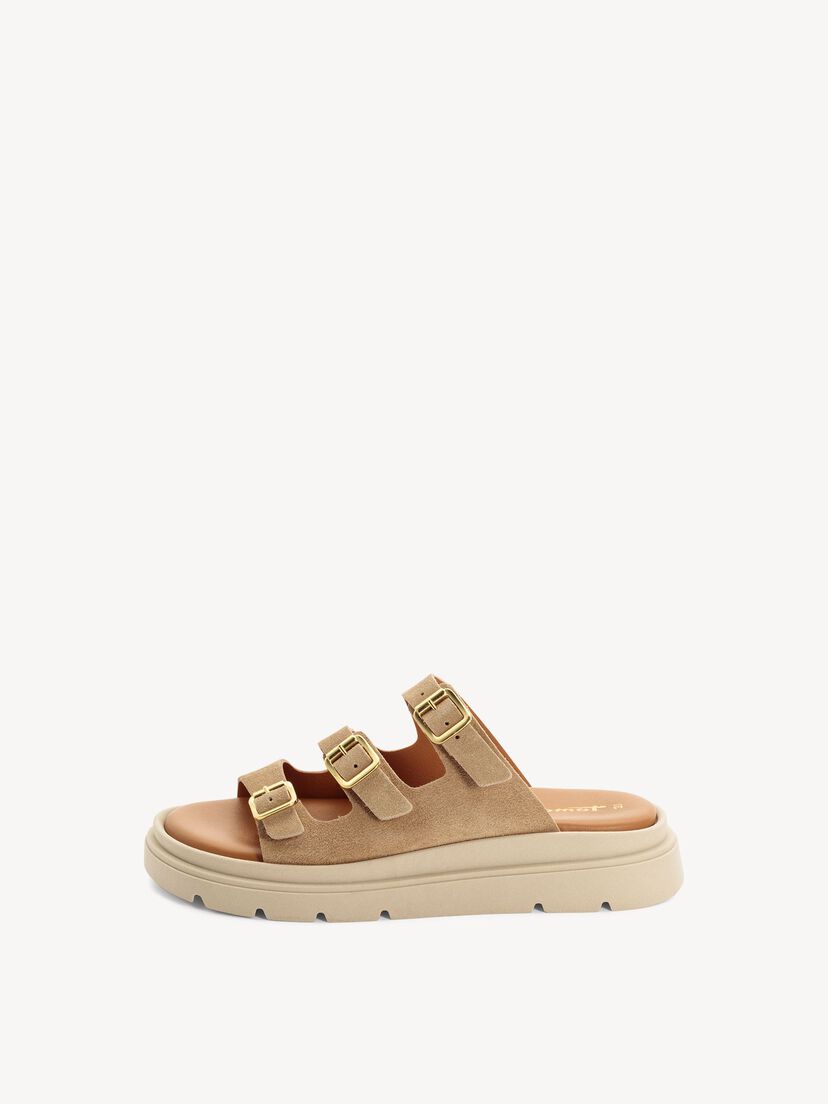 Leren Slipper - beige