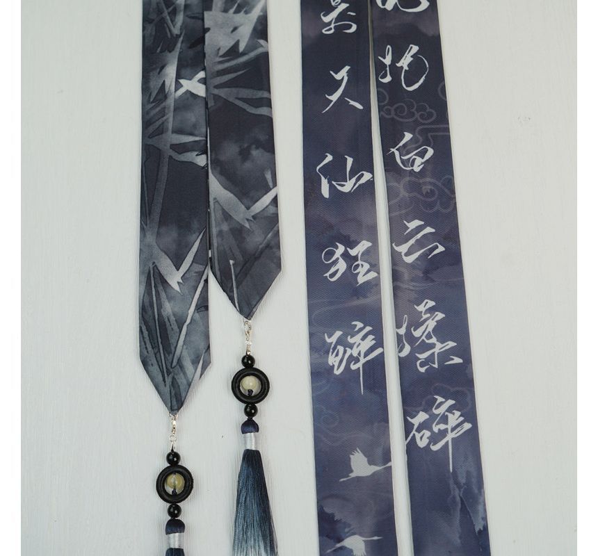 YUGO - Hanfu Kwastjes Zijden Sjaal