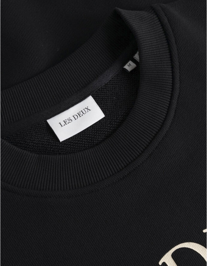 Les Deux Ivy League Sweatshirt Sort