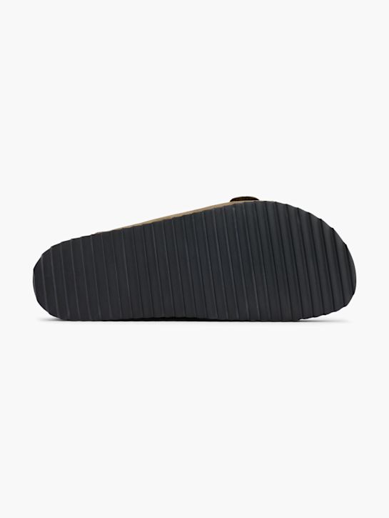 Graceland Tieffussbett-Pantolette Khaki