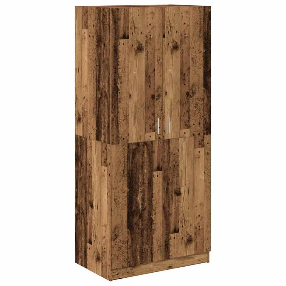 vidaXL - Kledingkast - Bruin - Bewerkt hout