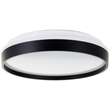 Brilliant plafondlamp Britt zwart ø33cm 3 standen dimbaar