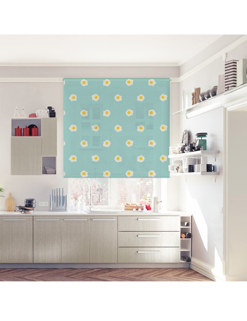 Digital Kitchen Blinds Eggs