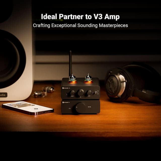 Fosi Audio P3 Tube Preamp Hovedtelefonforstærker Bluetooth aptX LL HD Bas