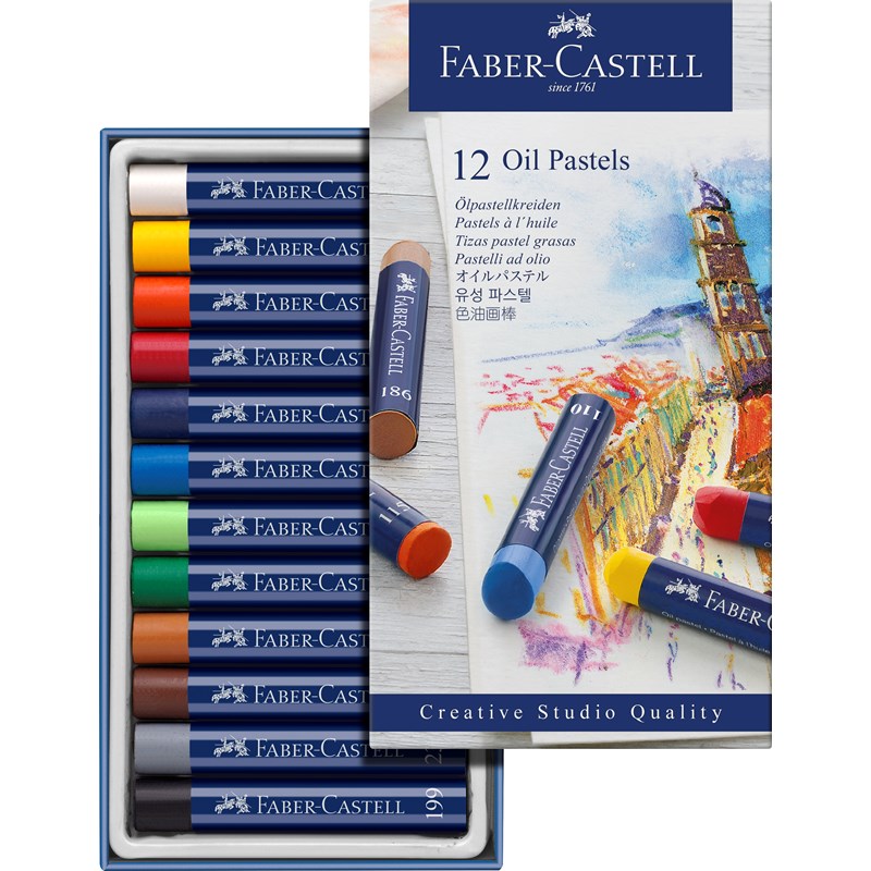 Faber-Castell<br>Oliepastelkridt 12 stk.
