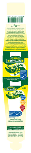 Feinkost Dittmann MSC Sardellenfilets in Sonnenblumenöl