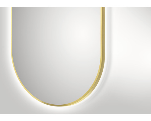 LED badkamerspiegel brons ovaal 60 x 100 cm IP 24