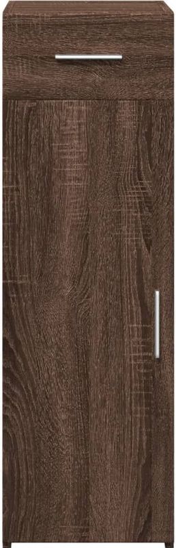 vidaXL - Dressoir - Bruin - Bewerkt Hout - 30x42,5x93 cm