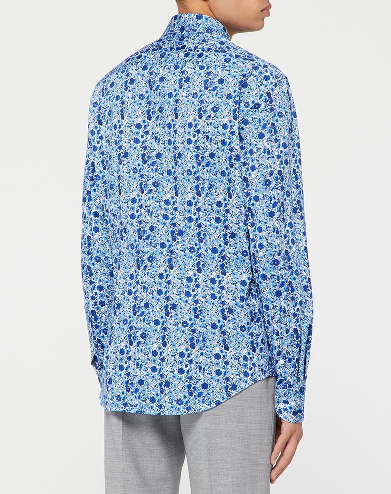 Tommy Hilfiger Chemise Slim à fleurs bleu foncé bleue