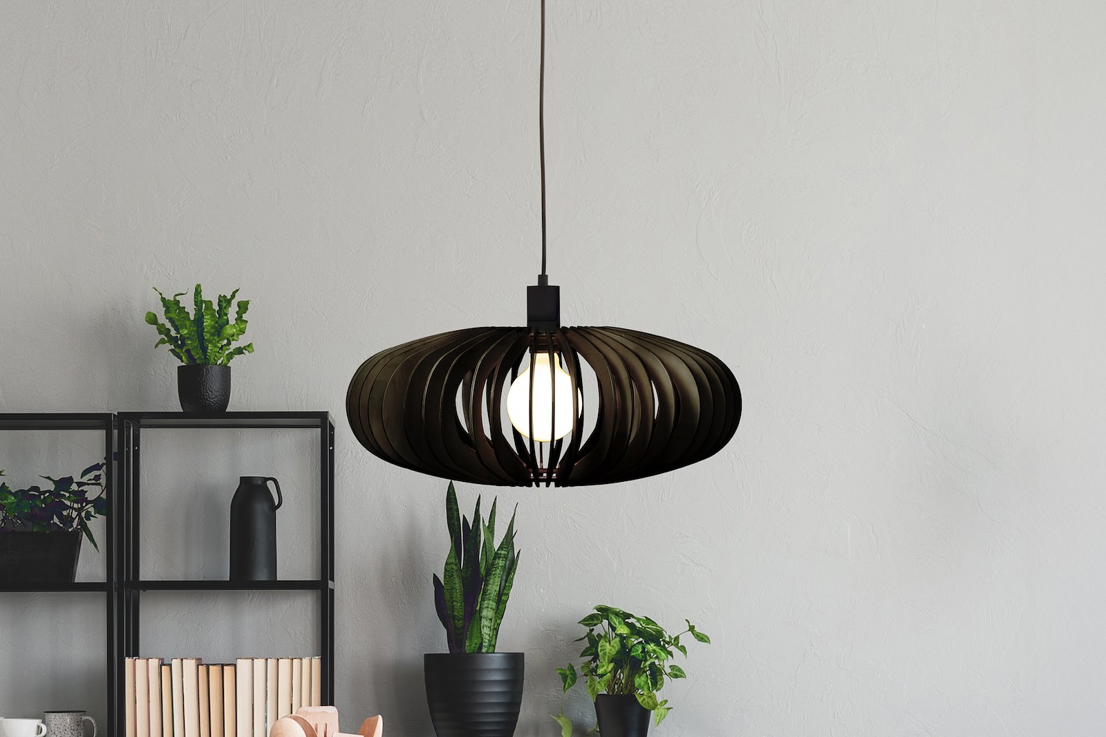 Arcos taklampe Svart E27