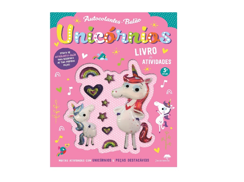 LIVRO AUTOCOLANTES-BALÃO UNICÓRNIOS -STUART LYNCH
