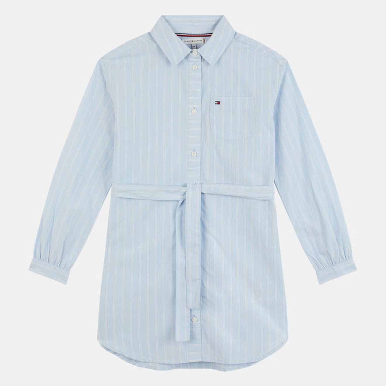 Tommy Hilfiger Robe-chemise rayée bleu clair