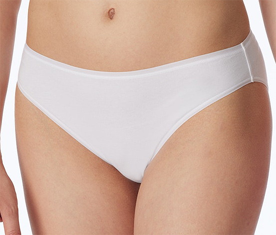2 SCHIESSER Minislips mit Bio-Baumwolle, weiß