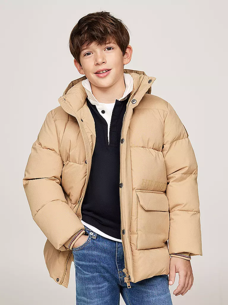 TOMMY HILFIGER Jungen Parka beige