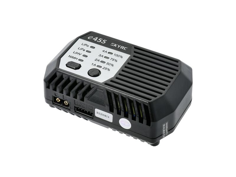 SKYRC Ladegerät e455 AC NiMH 6-8 / LiPo 2-4S, 50W Kompaktes Modellbau Ladegerät