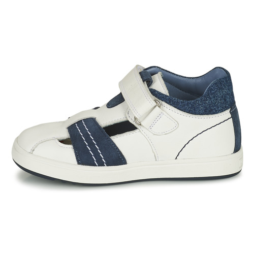 Geox - B BIGLIA B. A - NAPPA+SCAM. - Blanc / Marine