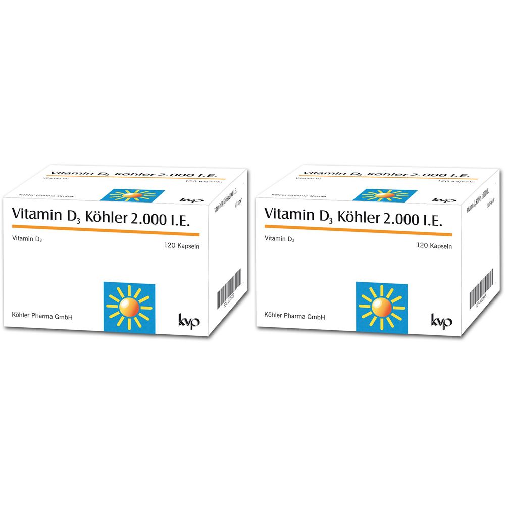 Vitamin D3 Köhler 2000 IE Kapseln