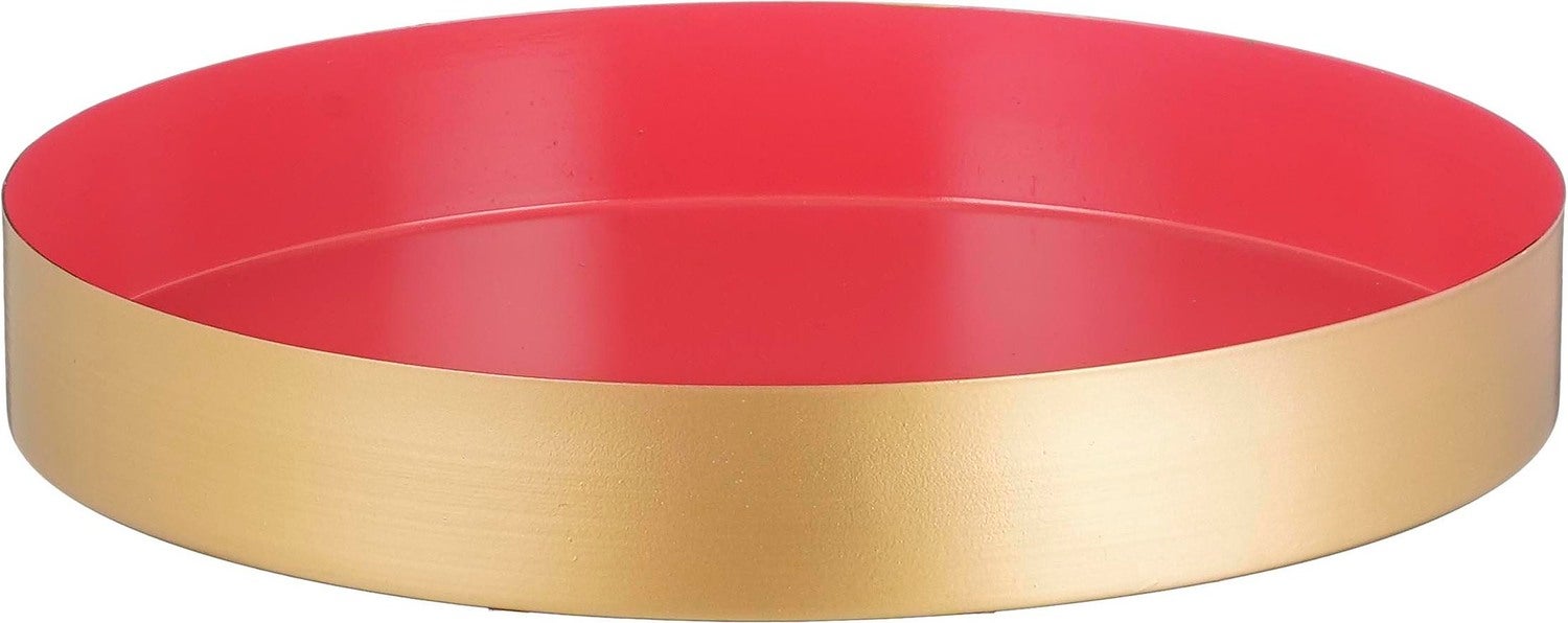 Mica Decorations dienblad Passo rood D 24,5 H 3,5 cm