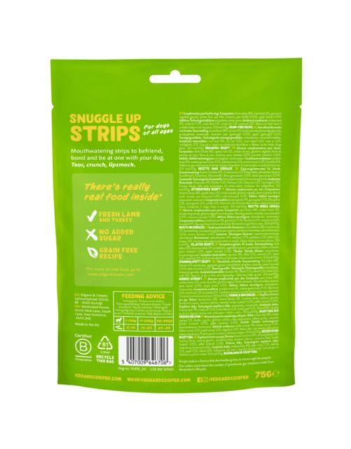 Edgard&Cooper Strips 75 g - Hondensnacks