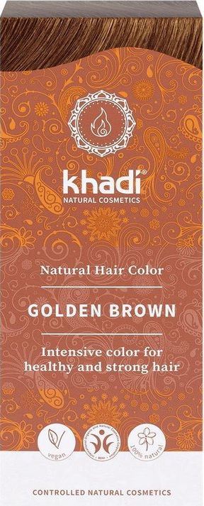 khadi Haarverf Golden Brown 100 gram