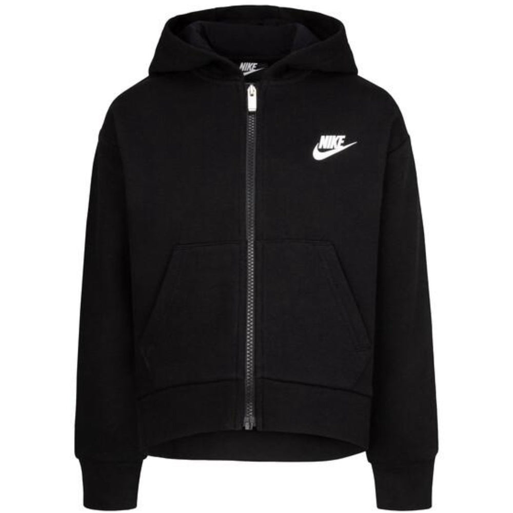 Køb NIKE Black Club Fleece High Low Fz Hættetrøje