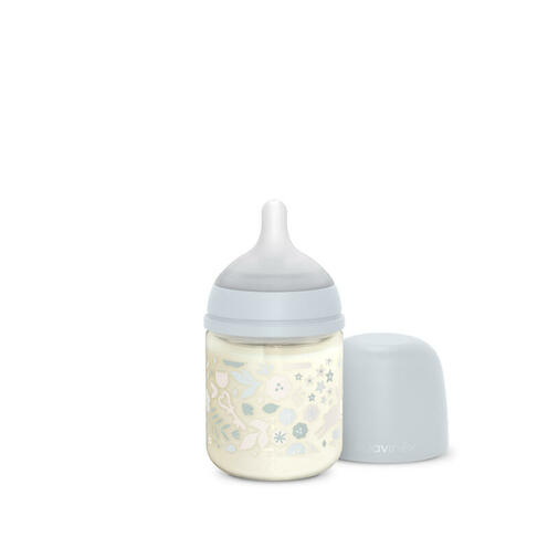 Biberon verre 120ml tétine SXPro S Wonderland Bleu - SUAVINEX