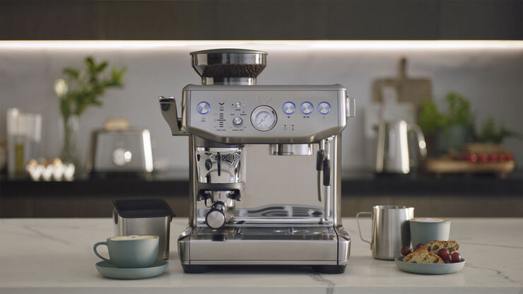 SAGE The Barista Express Impress Brushed Steel Brushed steel