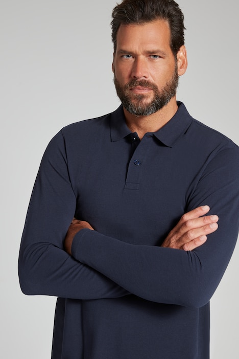 JP 1880 Poloshirt, Basic, Langarm, Piqué, bis 8 XL