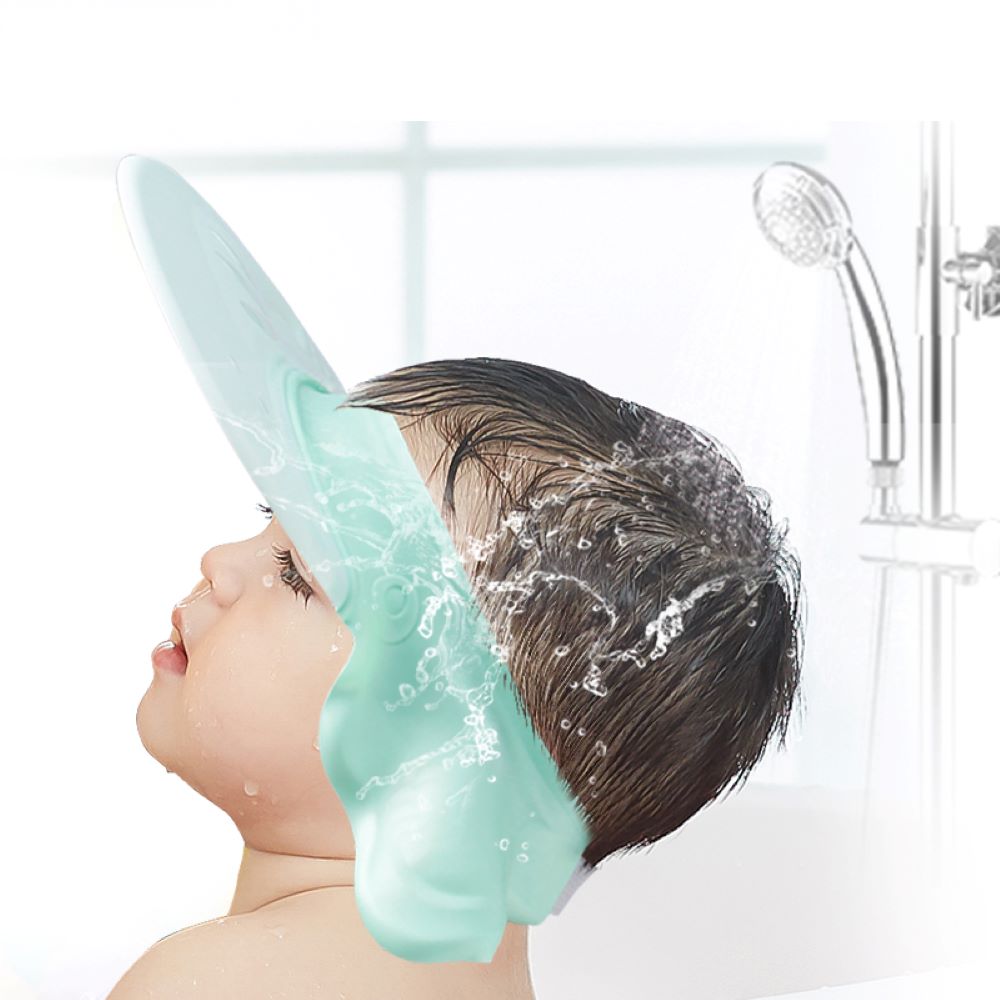 Chipolino Baby Badekappe Dumbo Duschkappe Duschhaube Badeschutzhaube verstellbar grün