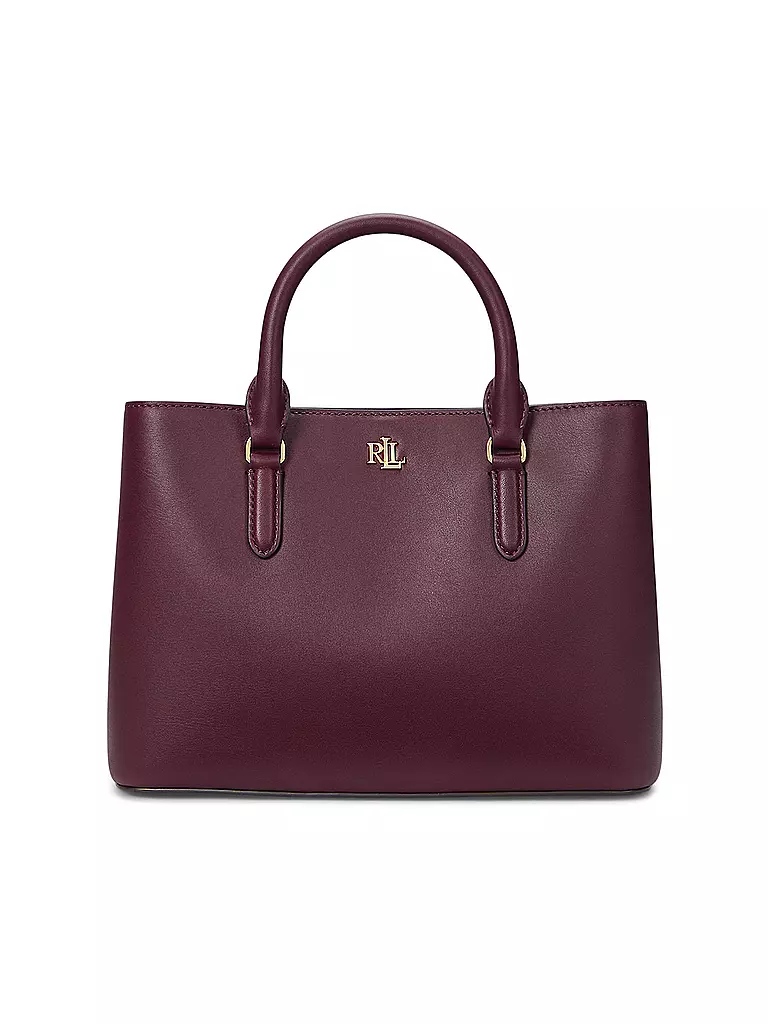 LAUREN RALPH LAUREN Ledertasche - Henkeltasche MARCY 26 Small dunkelrot